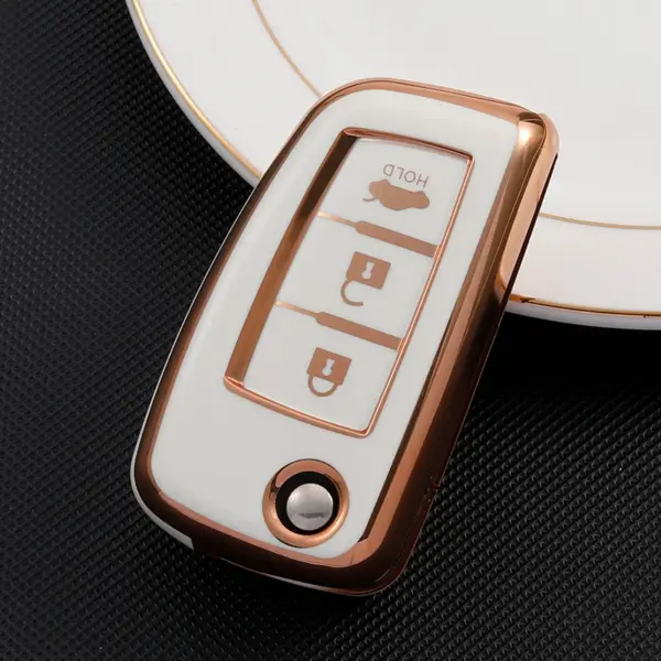 Shell for Nissan Qashqai J11 Juke Xtrail Sunny Cefiro A32 For Qashqai Switch 2020 2/3/4 Buttons TPU Car Key Case Cover Keychain - Image 4