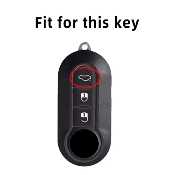 TPU Silver Edge Shell Fob For Fiat Ducato 500 500L Panda Grande Punto Lancia Musa Car Flip Key Case Cover Accessories - Image 2