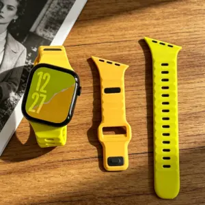 Sport Silicone Strap For Apple Watch bands 49mm 44mm 45mm 46mm Bevel Bracelet Correa iwatch Series 11 10 9 8 7 6 Se ultra 3 2