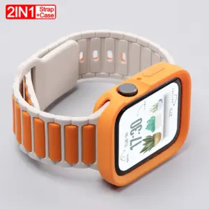 TPU Case+Silicone Strap for Apple Watch Ultra 3 2 49mm 11 10 42/46mm Protector Band for Iwatch Series 987 41/45mm 6SE54 40/44mm