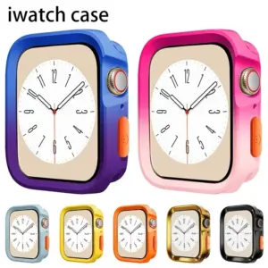Screen Protector For Apple Watch Case 9 8 45mm 41mm 44MM 40MM 42mm Full TPU bumper Cover accessories iwatch series 7 SE 6 5 4 3