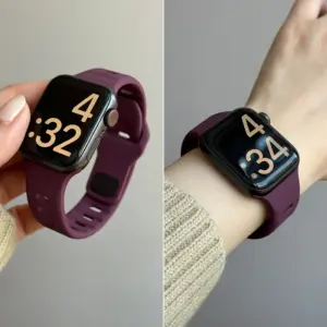 Silicone Band for Apple Watch Series 11 10 46/42mm Strap 44 45 40mm 41mm Sport Bracelet iWatch 8 7 6 5 4 3 SE 9 Ultra 3/2 49mm