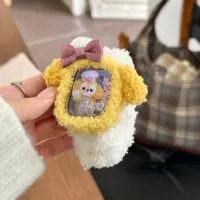 Korea Cute Plush Band+Case For Apple Watch 46mm 45mm 44 40mm 42mm 41mm Elastic Loop Bracelet Strap For iWatch 10 9 8 7 SE 6 5 4