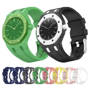 PC Case+Silicone Strap for Swatch X AP Royal Pop Pocket Watch Changer To Wristwatch Integrated Modification Accessories