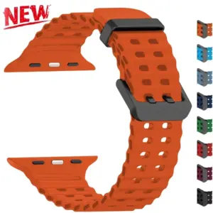 Silicone Strap for Apple Watch Ultra 4 49mm 46 45 44 42 38 41mm 40mm Sport Band for IWatch Series12 11 10 9 8 7 6 SE 5 4 Correa