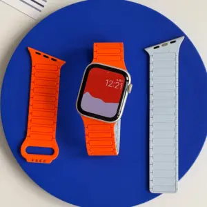 Inclined Design Magnetic Silicone Strap For Apple Watch Band Ultra 3 49mm 46mm 41mm 42mm 45mm 44mm iWatch Series 11 10 9 8 7 SE