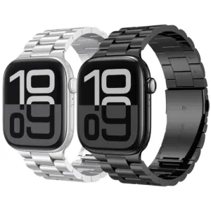 Stainless Steel Strap for Apple Watch Ultra 2 49mm 40mm 44mm 42mm 41mm 45mm 46mm Bracelet for IWatch Series 9 8 7 SE 6 WatchBand