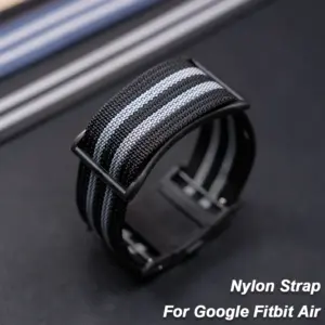 Soft Nylon Strap With Magnetic Clasp For Google Fitbit Air Fashion Breathable Adjustable Wristband Watch Replacement Accessories