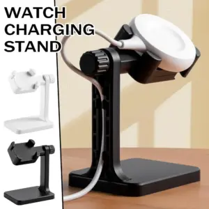 Universal Desktop Charging Stand Rotatable Adjustable Smart Watch Charger Dock Holder for Apple Samsung Huawei Xiaomi Smartwatch