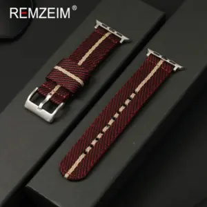 Soft Comfortable Nylon Watch Straps for Apple Watch Band 38/40/41/42/44/45/46/49mm for Iwatch 1-10 Ultra SE 2 Wristband