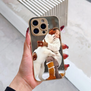 Custom Phone Case, Metallic Paint Glass Golden Phone Case, Custom Cute Personalized Phone Case Suitable for Xiaomi Redmi Phone Models Mi1 Lite/Mi11Lite /11Lite Ne/Xiaomi 12/ 12X/Pocox4 Nfc/Pocof3 Gt/Poco F4/Mi10 Lite /Pocox6