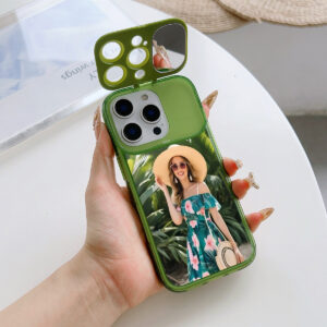 Phone Case: DIY Custom Phone Case with Picture Design, Flip Cover Mirror Case Compatible with iPhone 16/15/14/13/12/11/8/7, Foldable Stand + Flip Mirror for iPhone X/XR/XS Max. Customizable with Cute Baby Photos, Wedding Photos, Travel Photos